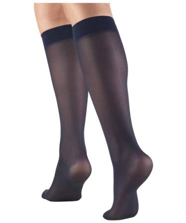 Truform Trusheer Compression Knee High Socks 20-30mmHg Navy X-Large