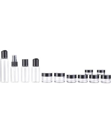 Sichler Beauty Travel Set | 12 Cosmetic Containers & Zipper Bag for Hand Luggage | Perfect Aircraft Liquid Organizer - Buy Online on GoSupps.com