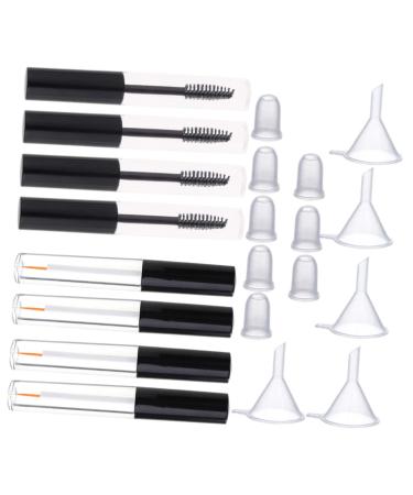 PLAFOPE 1 Set Empty Eyelashes Lip Gloss Tubes Empty Mascara Tube and Wand Mini Lip Gloss Bottles Empty Eyelash Tube Mascara Containers Empty Mascara Tube with Wand Liquid Eyeliner Bottle
