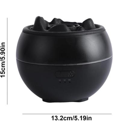 Essential Oil Diffuser - Black 360ml Flame Aromatherapy Diffuser for Home & Bedroom | International Shipping - Buy Online on GoSupps.com