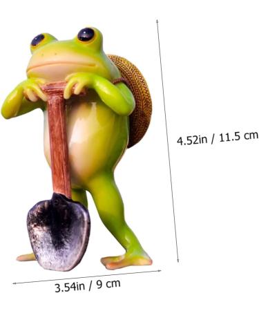 Zerodeko Cute Frog Ornament Greenery Decor Mini Toy Outdoor Decor Figurines for Outdoors Synthetic Resin - Buy Online on GoSupps.com
