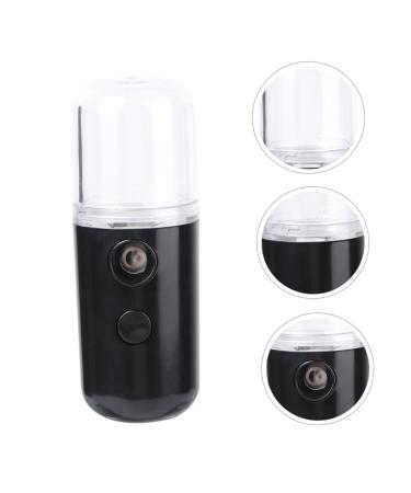BIUDECO 1pc Portable Humidifier Air Diffuser Mini Humidifier Charge Plastic Miss Hydrating Instrument 14.5X4CM Black