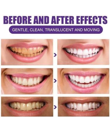 Purple Teeth Whitening Powder Tooth Stain Removal Oral Powder for Teeth Whitening Teeth Whitening Booster 3pcs - Buy Online on GoSupps.com