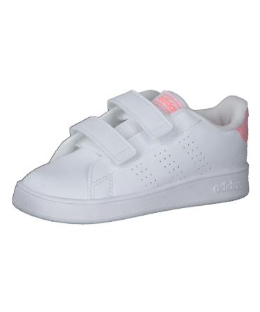 adidas Boy's Unisex Kids Advantage Cf I Sneaker Child 8 UK Child Ftwr White Ftwr White Acid Red