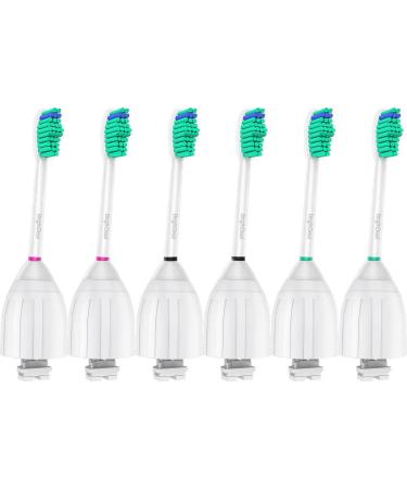 Brightdeal Replacement Brush Heads Compatible with Philips Sonicare Toothbrush Essence Xtreme Elite and Advance HX7022/66 6-Pack