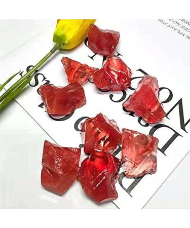 red Smelting Stone raw Quartz unpolished Crystal Rough Stone for Home Decor 500g Stone Mineral Specimen - Buy Online on GoSupps.com