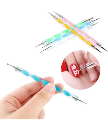 10Pcs Professional Nail Art Dotting Pens Set for Manicure - DIY Nail Art Tools - Buy Online on GoSupps.com