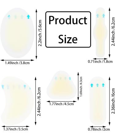 25 Pack Blister Bandages - Waterproof Gel Heel Pads for Foot & Toe Protection | Cushioned Adhesive Blister Guards - Buy Online on GoSupps.com