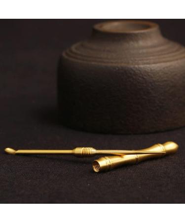 4pcs Brass Ear Spoons Ear Wax Removal Tool Set - Vintage Portable Ear Wax Remover Keychain - Buy Online on GoSupps.com