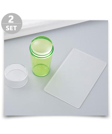 Uonlytech 2-Piece Silicone Nail Art Stamper Set | DIY Nail Decor Tools | International Shipping - Buy Online on GoSupps.com