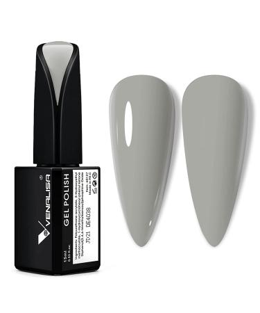 VENALISA Gel nail polish Deep Grey Glossy Matte Gel Polishes 15ml Neutral Color Soak Off LED Gel Nail Varnish Long Lasting Nail Polish Nail Art DIY Manicure Kit Beauty Gifts
