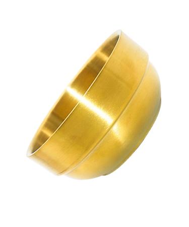 Autsplate foam dishwasher soap shell made of stainless steel Face cleaning cup shaving soap creme cup soap cream cup soap container cup biker Bar turf mug Golden 9x9x4.9cm