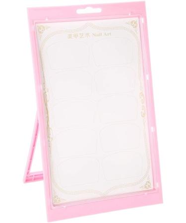 Amonida Pink Manicure Tool - Reliable Nail Polish Tips Display Rack & Nail Art Practice Leaner for Perfect Nail Drawing - Buy Online on GoSupps.com