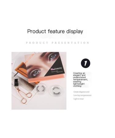 Buy Magnetic Eyelashes Without Eyeliner - 2 Pairs of Natural-Looking Magnetic Suction False Lashes - Buy Online on GoSupps.com