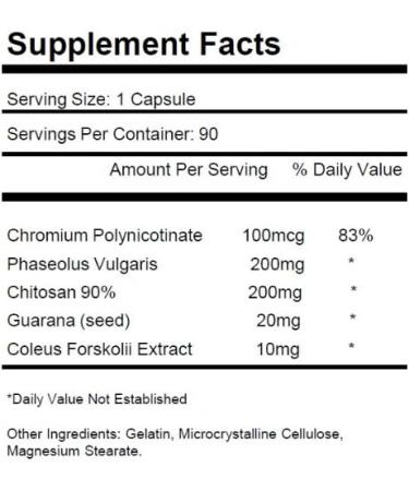 KRK Supplements Fat & Carb Blocker with White Kidney Bean Extract & Chitosan - 180 Capsules - Buy Online on GoSupps.com