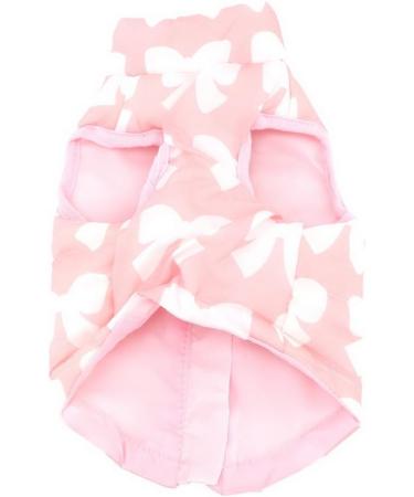 Pegasus Winter Coat for Dogs | Warm Down Vest for Cats & Puppies - Perfect for Cold Weather | Windproof Jacket for Chihuahua & Dachshund - Pink Bow Design - Buy Online on GoSupps.com