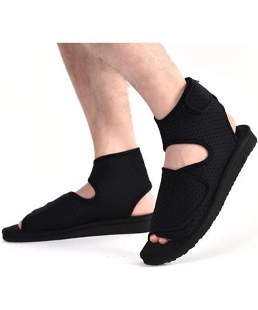 WCXTY Unisex Edema Shoes for Swollen Feet - Comfortable Breathable Diabetic Slippers Wide Width Lightweight - Machine Washable - 8.5 Black - Buy Online on GoSupps.com