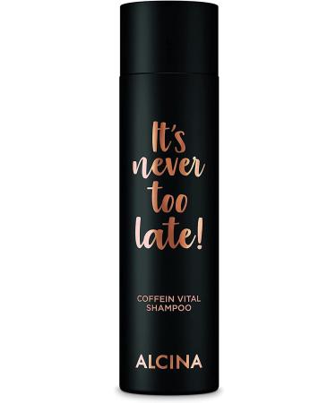 Dr AS ALCINA Its never too late caffeine vital shampoo 1 x 250 ml caffeine shampoo for thinning hair strengthens hair growth if you have a tendency to hair loss