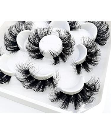 HBZGTLAD 5 Pairs 25mm 3D Mink Lashes - Bulk Faux Natural False Eyelashes for Wholesale | Custom QZ-09 - Buy Online on GoSupps.com