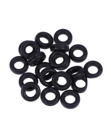 SUPVOX Eyeglass Temple Holder Silicone Anti-Slip Covers Ring Ear Hook for Glasses Sunglasses 20 Pack (Black)