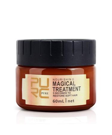 PURC Magical Hair Treatment Mask  Advanced Molecular Hair Roots Treatment Professtional Hair Conditioner  5 Seconds toImproving Dryness Natural Plant Constituents Repair Damaged Hair Smooth and Shiny