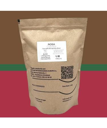 CAFE SIN INTERMEDIARIOS - Blend coffee from India and Brazil - Rosa for Espresso Machine 1Kg - Roasted weekly - Ground on dispatch - Strong flavor intensity - Ideal for black coffee - Buy Online on GoSupps.com