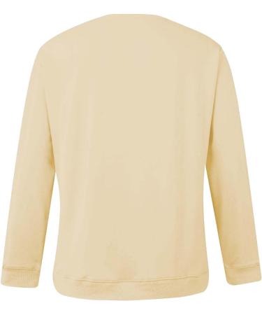 Halloween Costumes Pullover Crewneck Long Sleeve Fall Shirts Top Strapless Blouses for Women Yellow X-Large - Buy Online on GoSupps.com
