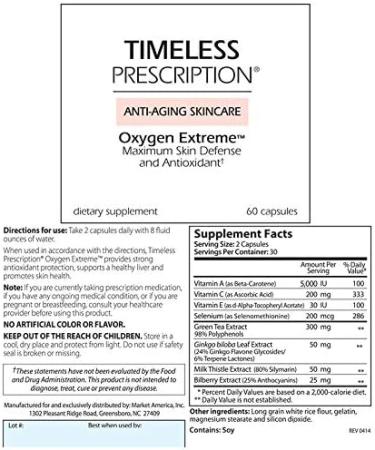 Oxygen Extreme: Anti-Aging Skin Care for Maximum Defense & Antioxidant Boost | Cardiovascular & Skin Health | Market America (30 Servings - Buy Online on GoSupps.com