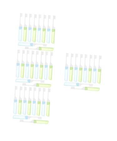 PartyKindom 40pcs portable toothbrush cleaning brush main toothbrush set travel pp