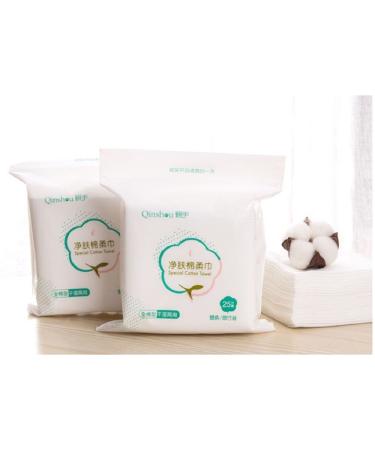Buy Xichen Disposable Face Towels - 50 Pack Cotton Pads for Wet & Dry Use | International Shipping Available - Buy Online on GoSupps.com