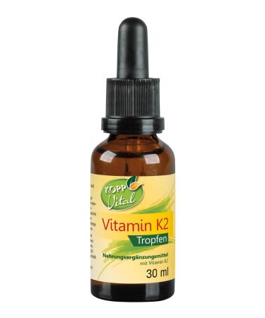 Kopp Vital Vitamin K2 drops - vegan - 30ml |Vitamin K2 is solved in MCT oil |Soyfrei |All-trans content of 99.5 percent |High bioavailability |Pharmacy quality 1
