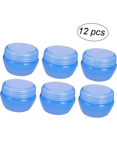 Beaupretty Travel empty plastic jar empty clear plastic sample containers small cosmetic sample containers 20g cosmetic containers make up container jar Mini Plastic Jars vial travel Cream Blue medium - Buy Online on GoSupps.com