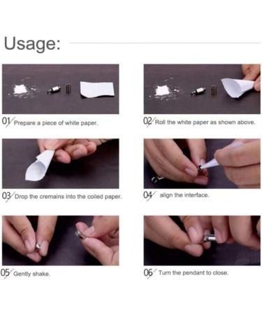 Shop Lodmloer Memorial Sacred Hall Glass Necklace | Heart Crown Stopper Ball | Urn Jewelry for Souvenir & Essential Oils | 60cm - Buy Online on GoSupps.com