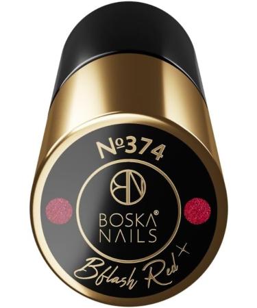 Divine Nails BFlash Red Hybrid Varnish No. 374 6 ml - Buy Online on GoSupps.com