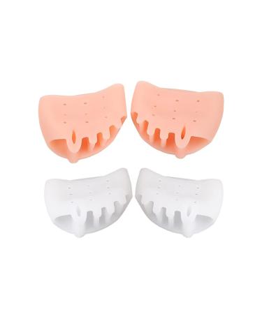 FARUTA 2 Pairs of Gel Toe Separator Straightener Corrector Toe Spacer Bunion Splint for Hammer Toe