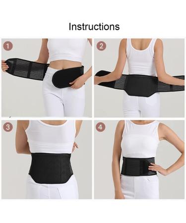 XXL Lumbar Support Belt - 21 Magnets Adjustable Waist Pain Relief for Men & Women - Ideal for Scoliosis & Intervertebral Disc Support - Buy Online on GoSupps.com
