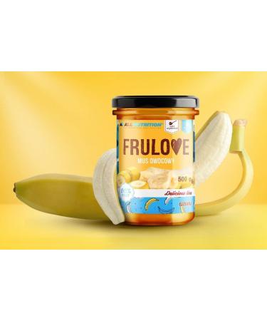 ALLNUTRITION Sugar Free Jam - Frulove Banana Puree - Seriously Low Carb 85% Fruit Mousse - Low Calorie Spread - Sugar Free Marmalade - Vegan Friendly - 500g - Buy Online on GoSupps.com