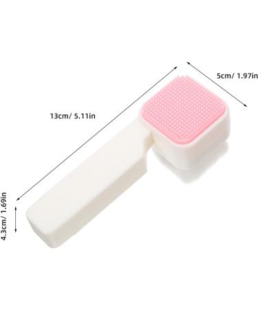 minkissy Silicone Face Scrubbers Exfoliator Brush Facial Cleansing Brush Precision Pore Cleansing Blackheads Removing Face Brush White - Buy Online on GoSupps.com