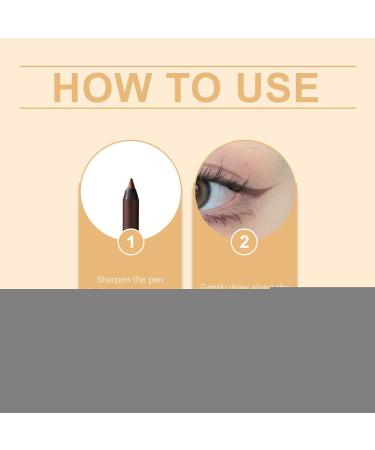  Hogvinnatil Women's Eye Pencils | 2 in 1 24 Hour Smudge-Proof Eyeliner and Eyebrow Pencil - Smooth Application Long-Lasting Beauty Makeup Eyebrow Pen for... - Buy Online on GoSupps.com
