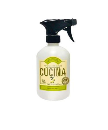 Fruits and passion Cucina Biodegradable Water Based All Purpose Cleaner Household Multi-Surface Spray 500 Milliliter (Coriander and Olive Tree)