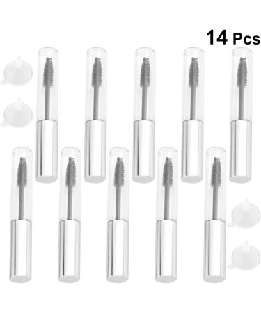FRCOLOR 20Pcs Reusable Liquid Bottles with Funnels for Home Travel Lightweight LeakProof Storage Bottles with Silver Lid for Mascara Beauty Products - Buy Online on GoSupps.com