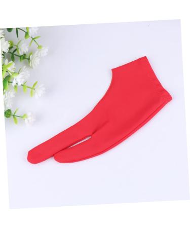 FRCOLOR Drawing Glove - 2 Pcs Art Gloves for Sketching Writing & Graphics | Gauntlet Style 2 Finger Mitten - Red Medium - Buy Online on GoSupps.com