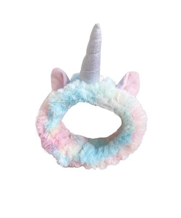 Face Wash Headband Hairband Coral Fleece Cartoon Cute Creative Hair Accessories Makeup Spa Headband Face Wash Headband for Women Girls Cute Headbands Animal Ears Showe Headwrap for Spa Yoga Makeup Washing Face ca01