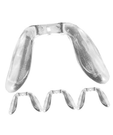 Cabilock 4 pieces of glasses pads nose brilliant nasal pads glasses nose brick bridge-nose pad saddle glasses nose pads saddle bridge glasses bridge glasses child pebblel reading glasses transparent 2.3x2cm
