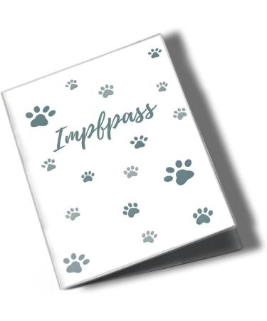 Personalized Wilhelm Fell Vaccination Passport Cover for Pets - Unique Gift Idea for Pet Owners - Paw Blue - Buy Online on GoSupps.com