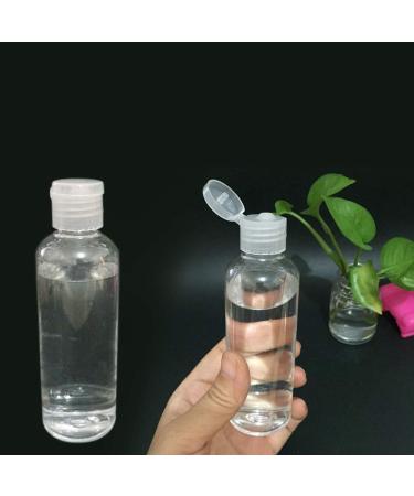 6-Piece Travel Bottle Set with 2 Funnels | 100ml Transparent Cosmetic Plastic Bottles for Shampoo Lotion & Travel Accessories - Buy Online on GoSupps.com