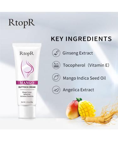 RtopR Buttock Cream - Mango Scented - 1.4 Oz. | Firming & Lifting Formula - Buy Online on GoSupps.com