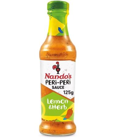 Nando's Sauce Bundle: Lemon Herb Medium Hot Extra Hot Garlic (125g each) Perinaise Mild/Medium/Garlic Medium 265g BBQ Sauce 275g & Sweet Chilli Jam 285g (Total 1.98kg) Boxed Treatz - Buy Online on GoSupps.com
