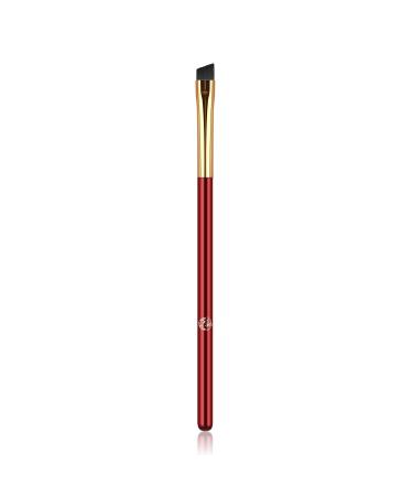 ENERGY Eyebrow Brush Angled Fine Gel Eyeliner Makeup Brush L111 Ultra Thin Slanted Pro Precision Lash Liner Brush Firm Stiff Synthetic Bristles for Liquid Cream Concealer Blending Brow Defining Applicator Red Red Eyebrow B