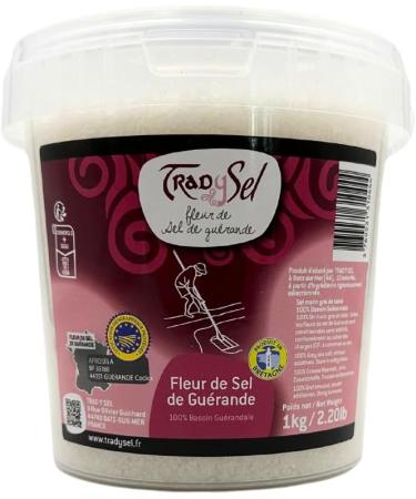 Guerande Fleur de Sel 1kg Bucket x 2 - Buy Online on GoSupps.com